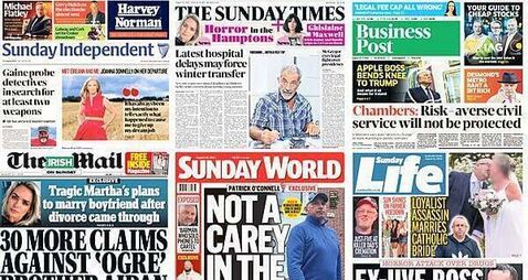 What the papers say: Sunday's front pages