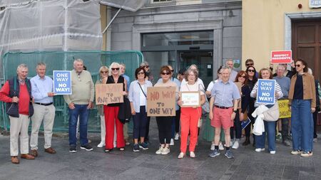 'Respect residents' - locals protest outside Waterford's City Hall over proposed road alterations  