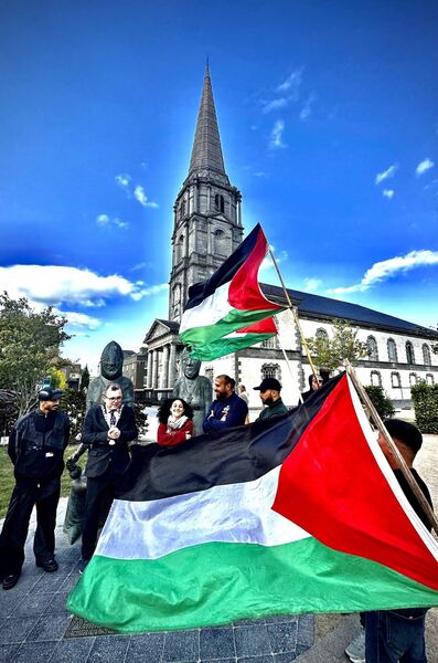 El Barrio were welcomed at Cathedral Square. El Barrio were welcomed at Cathedral Square.