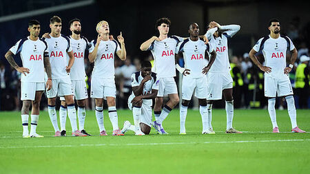 Spurs squander late two-goal lead before Super Cup shoot-out defeat to PSG