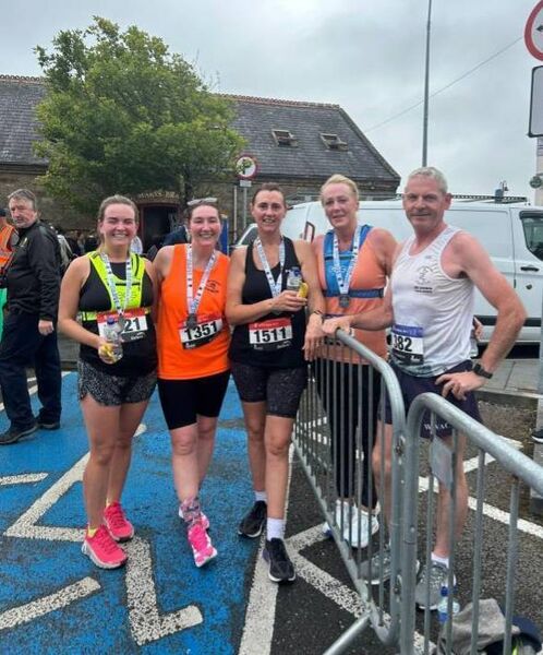 Touraneena Runner’s Club members taking part in the Youghal 10k and half marathon. Touraneena Runner’s Club members taking part in the Youghal 10k and half marathon.