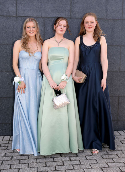Aimee Kelly, Suzy Whelan and Freya O'Sullivan at the Ardscoil na Mara Debs Ball. Aimee Kelly, Suzy Whelan and Freya O'Sullivan at the Ardscoil na Mara Debs Ball.