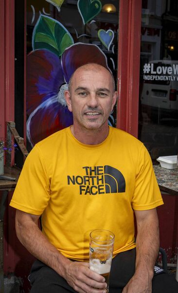 Brian O'Neill says the colour of the street art adds to the city. Photo: Joe Evans Brian O'Neill says the colour of the street art adds to the city. Photo: Joe Evans