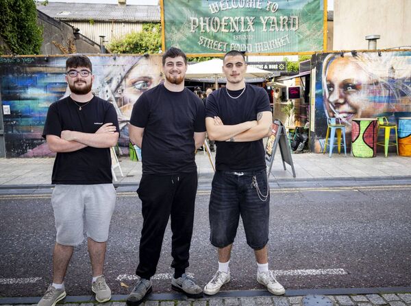 David Hayes, Jack Daniels and Cory Sheehan: Waterford Walls is unique to Waterford. Photo: Joe Evans David Hayes, Jack Daniels and Cory Sheehan: Waterford Walls is unique to Waterford. Photo: Joe Evans