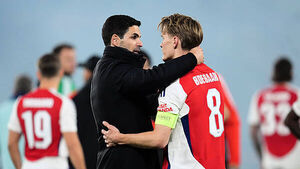Mikel Arteta: Martin Odegaard deserves to be Arsenal captain ‘by a mile’