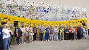 Giant crockery art installation is unveiled in County Waterford