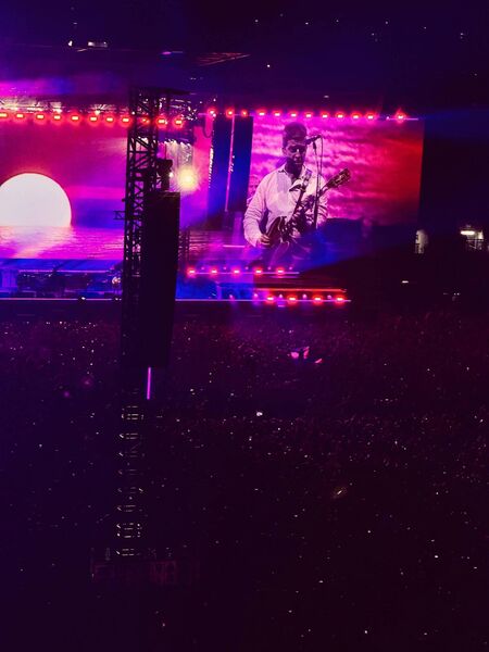 Noel Gallagher pictured onstage during the gig. Pic: Colin Shanahan