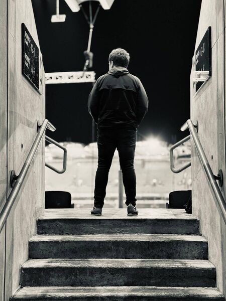 Colin Shanahan takes in the scene at the Saturday night Oasis gig in Croke Park. 