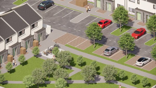 Artist's impression of Church View which will be comprised of 13 beautifully designed three-bedroom homes.