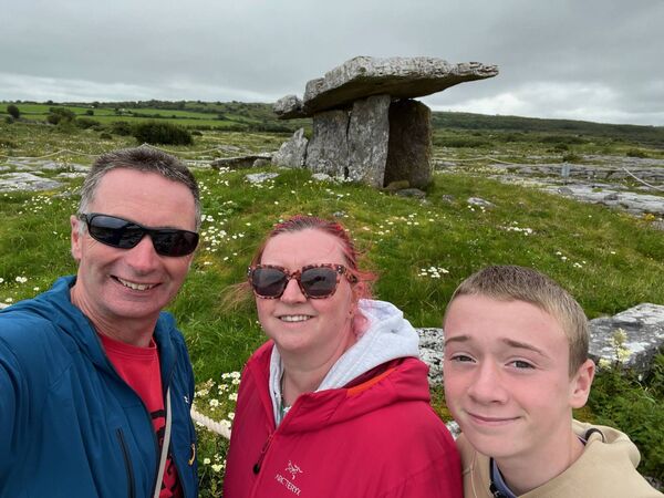 Aidan, Alex and Emily at The Burren, Co Clare. Aidan, Alex and Emily at The Burren, Co Clare.