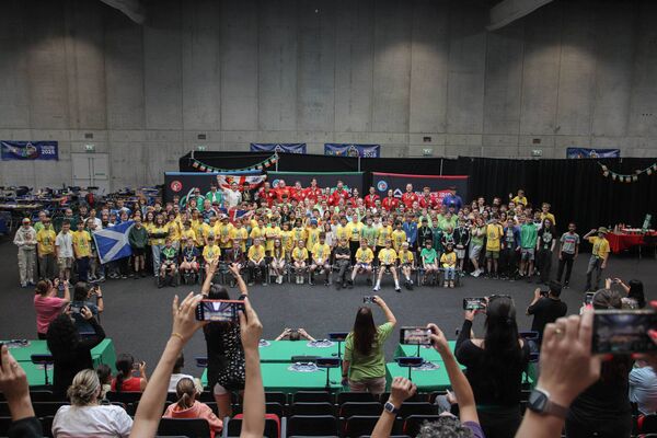 Some of the participants in the Rubik's Irish Championships in speedsolving at SETU