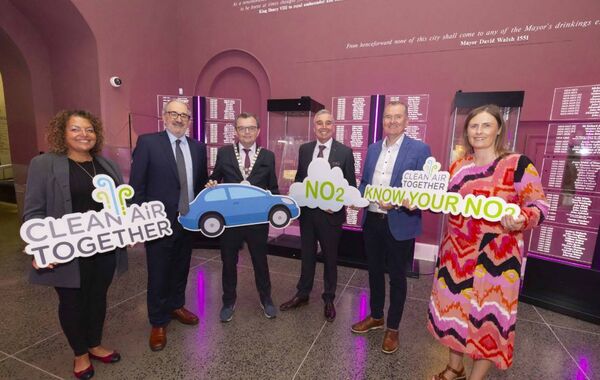 Pictured at the launch of the 'Clean Air Together Waterford' project
