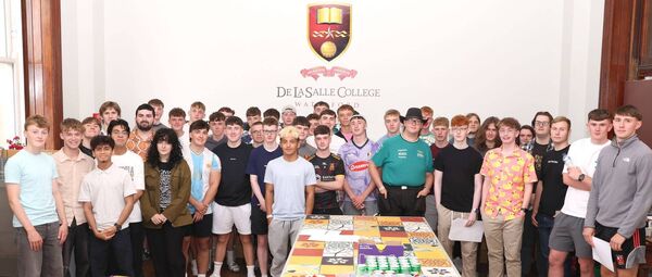 Pictured at De La Salle College for a leaving cert student afternoon reception. Photo: Joe Evans
