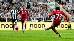 Rio Ngumoha breaks Newcastle hearts with stoppage-time winner for Liverpool