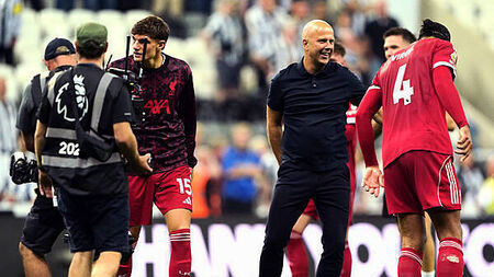 Arne Slot hails Liverpool’s ‘mentality to fight’ after late Rio Ngumoha winner