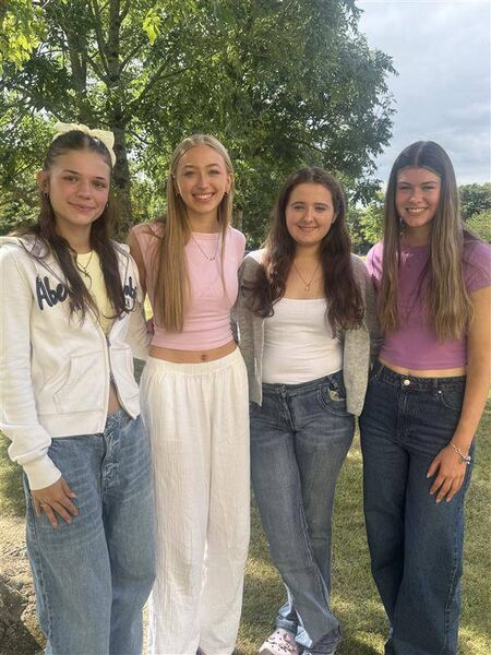 Kornelija Udelcovaite, Keelin Duggan, Ruby Walsh and Ella Foskin celebrate their outstanding Leaving Certificate results from Abbey Community College Kornelija Udelcovaite, Keelin Duggan, Ruby Walsh and Ella Foskin celebrate their outstanding Leaving Certificate results from Abbey Community College