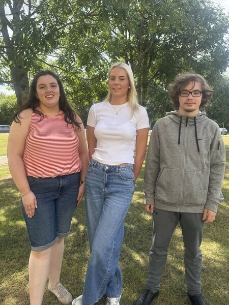 Méabh Fenton, Lily Rose Kavanagh and Aleks Lukowiak celebrate their outstanding Leaving Certificate results from Abbey Community College Méabh Fenton, Lily Rose Kavanagh and Aleks Lukowiak celebrate their outstanding Leaving Certificate results from Abbey Community College
