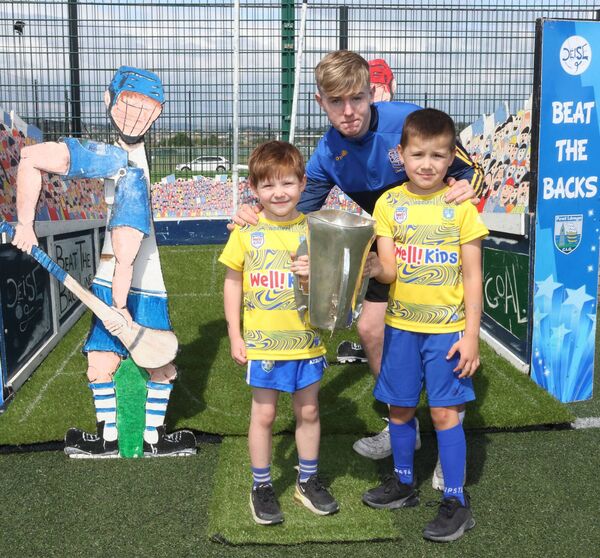 Liam and Joe Finnerty with Minor Hurler, Jamie Shannahan, at the Sacred Heart Family Resource Centre, Fun Day. Photo: Joe Evans Liam and Joe Finnerty with Minor Hurler, Jamie Shannahan, at the Sacred Heart Family Resource Centre, Fun Day. Photo: Joe Evans