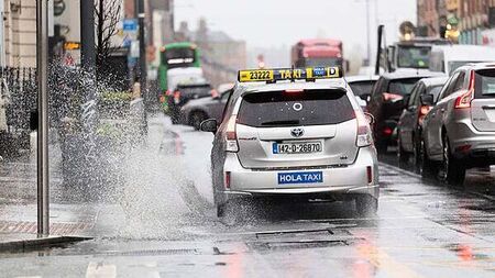 Yellow rain warning issued for six counties