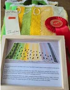 The group created a striking biodiversity awareness blanket.