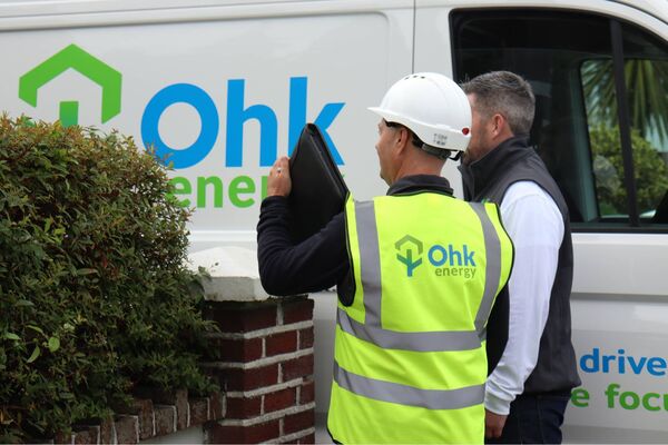 Ohk energy completing a free site survey Ohk energy completing a free site survey
