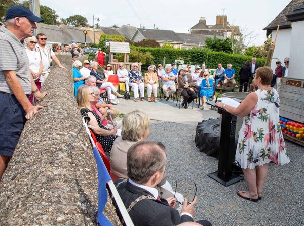 Some of those in attendance at the unveiling. Photo: John Power