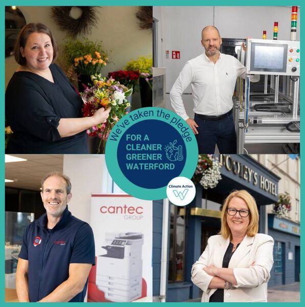 Some of the Waterford businesses who have taken the pledge for a 'Cleaner, Greener Waterford'. Some of the Waterford businesses who have taken the pledge for a 'Cleaner, Greener Waterford'.