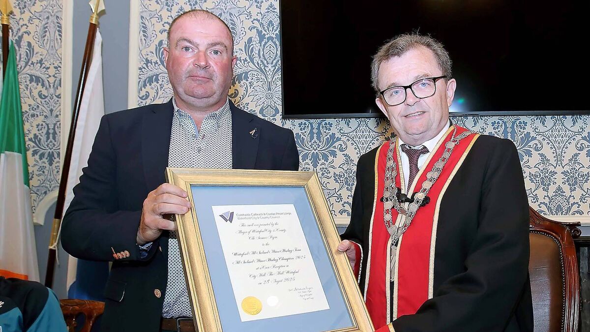 Waterford All-Ireland Minor Hurling Champions receive Civic Reception in City Hall