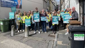 WATCH: School secretaries and caretakers protest in Waterford WATCH: School secretaries and caretakers protest in Waterford