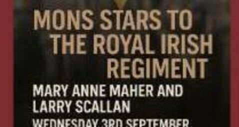 Talk on Mons Star to the Royal Irish Regiment to take place in Waterford