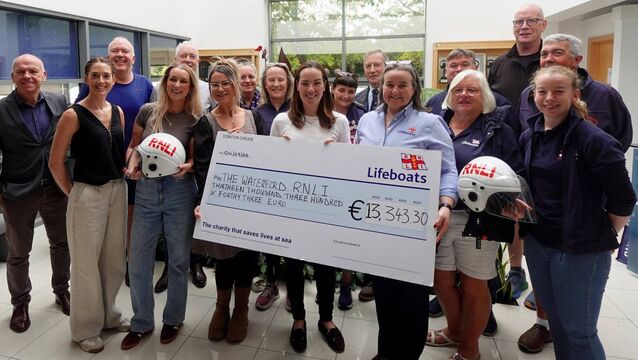<p>The organisers expressed delight recently in being able to present a cheque for €13,343.30 to the RNLI lifeboat stations in Tramore, Helvick Head and Dunmore East.</p>