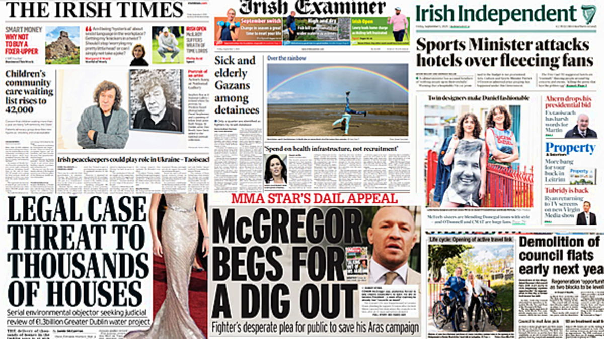 What the papers say: Friday's front pages