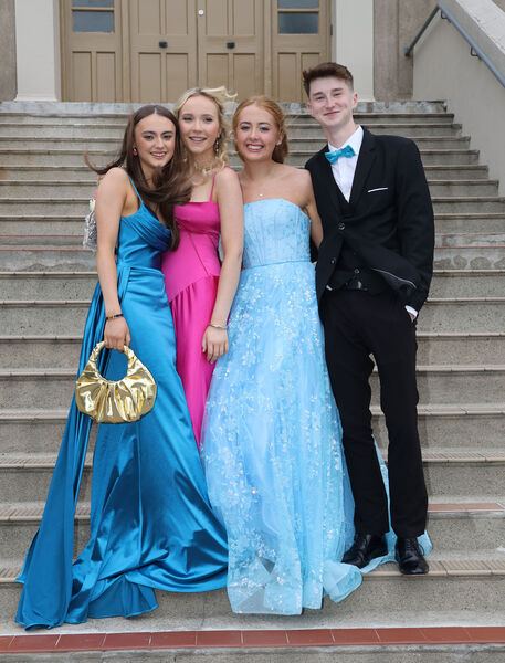  Neasa Day, Mia Mulhearn, Lauren Cahill and Sean Dowd, at the Waterpark College Debs/Grad Ball. Photo: Joe Evans