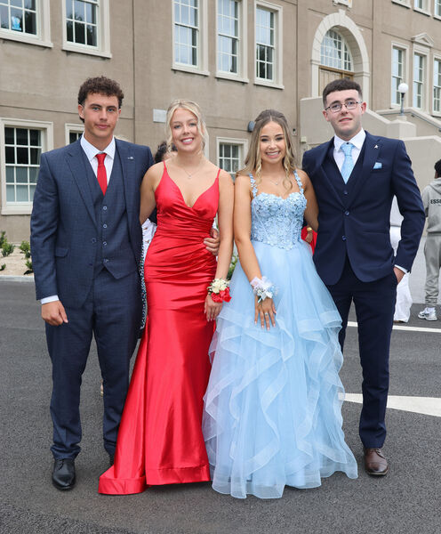  Jack Murphy, Niamh Phelan, Ella Lodge and Tom Pierce, at the Waterpark College Debs/Grad Ball. Photo: Joe Evans