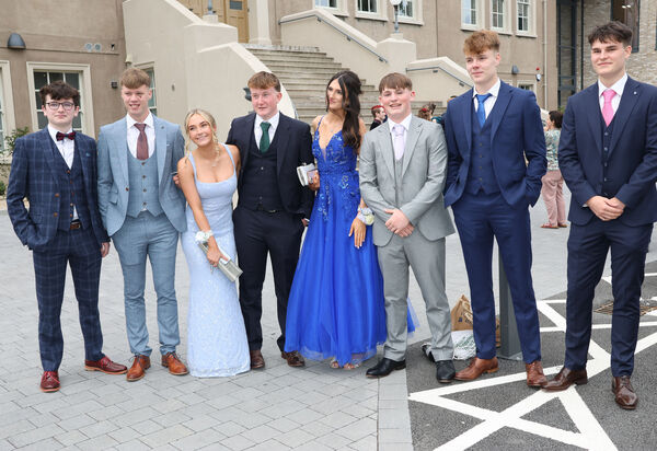  Adam Mernin and friends, at the Waterpark College Debs/Grad Ball. Photo: Joe Evans