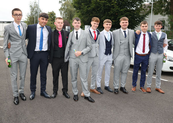  David walshe Ramalhal and friends, at the Waterpark College Debs/Grad Ball. Photo: Joe Evans