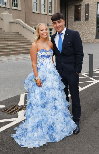  Caoimhe O'Shea and David Walshe Ramalhal, at the Waterpark College Debs/Grad Ball. Photo: Joe Evans