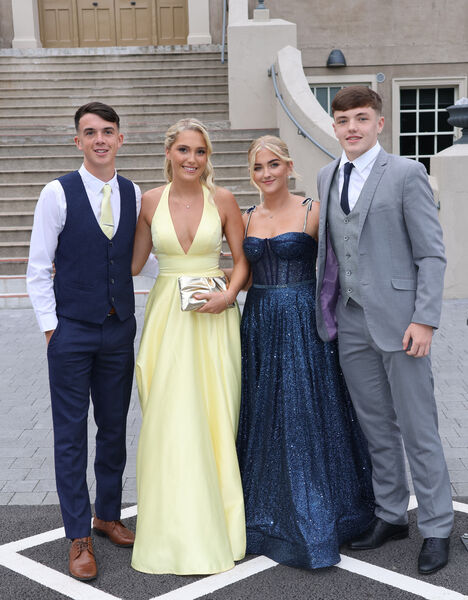  Shane O'Sullivan, Zara Corcoran, Louise Hall and John Griffin, at the Waterpark College Debs/Grad Ball. Photo: Joe Evans