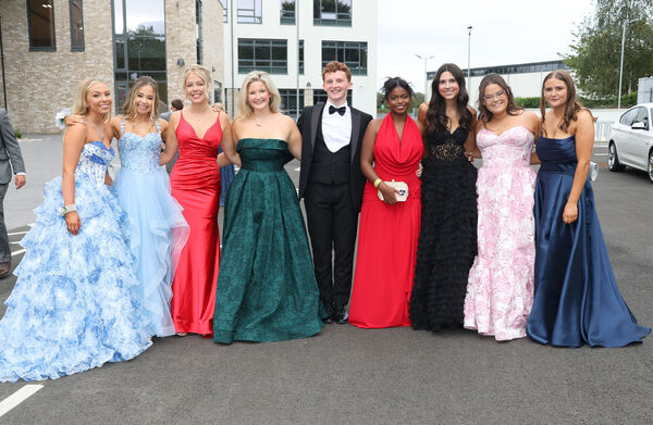  Sam Horsfall and friends, at the Waterpark College Debs/Grad Ball. Photo: Joe Evans