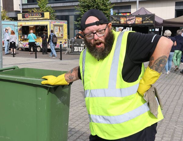 James Lannigan, helping to keep things clean and tidy at Waterford Harvest Festival. Photo: Joe Evans James Lannigan, helping to keep things clean and tidy at Waterford Harvest Festival. Photo: Joe Evans