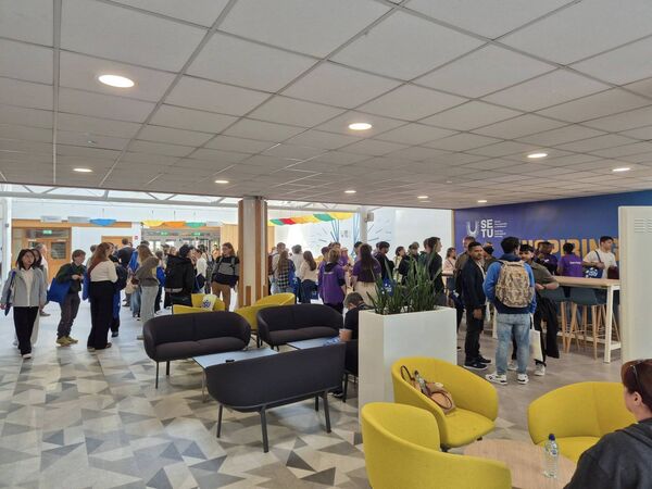 The Gardaí attended SETU to meet with international students. Pic: An Garda Síochána Waterford FB The Gardaí attended SETU to meet with international students. Pic: An Garda Síochána Waterford FB