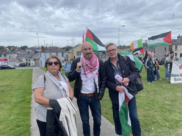 Liz Stapleton, Stephen Store and John Cloono at Ballybricken Green, Saturday, September 6. 