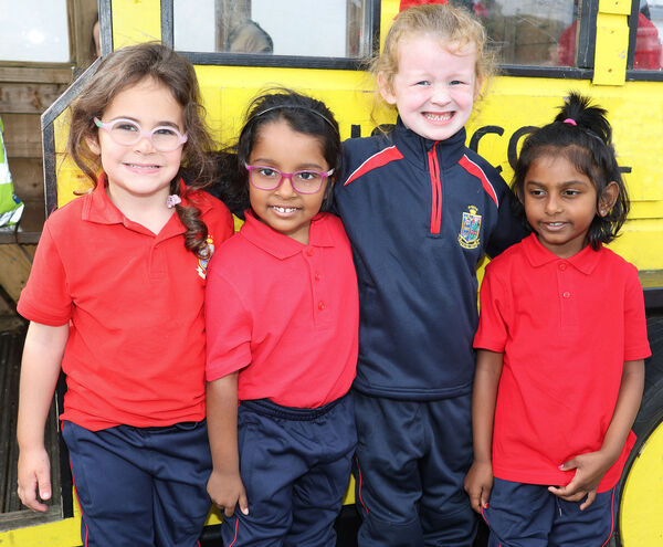 Alia, Evelyn, ella and Elaina, who started school at St. Ursula's. Photo: Joe Evans Alia, Evelyn, ella and Elaina, who started school at St. Ursula's. Photo: Joe Evans