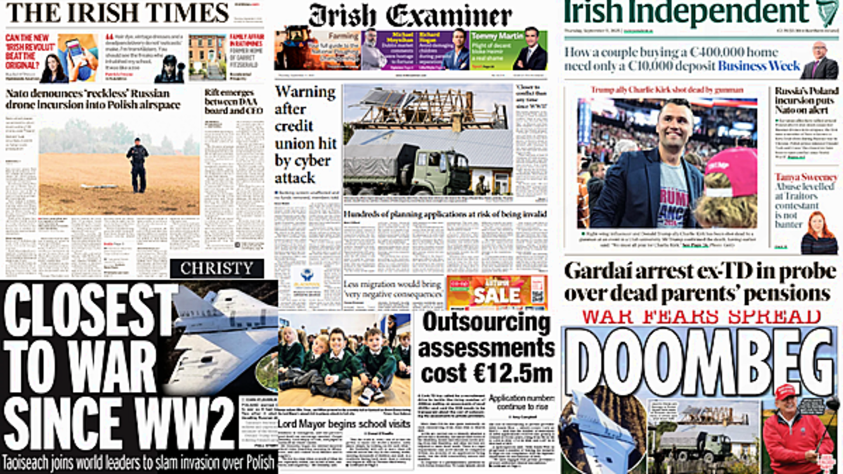 What the papers say: Thursday's front pages