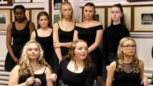 <p>In rehearsals for De La Salle College production of Little Shop of Horrors, which ran at the college hall earlier this year. Photo: Joe Evans</p>