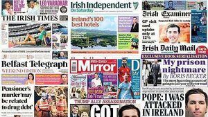 What the papers say: Saturday's front pages What the papers say: Saturday's front pages