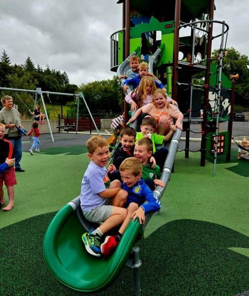 Having fun at the Panda Playground celebration day in Ballymacarbry. Having fun at the Panda Playground celebration day in Ballymacarbry.