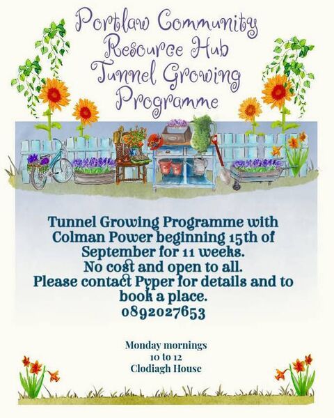 The Tunnel Growing programme will take place in Portlaw The Tunnel Growing programme will take place in Portlaw