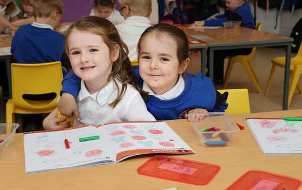 Ella and Roby, who started school at Glor Na Mara, Tramore. Photo: Joe Evans Ella and Roby, who started school at Glor Na Mara, Tramore. Photo: Joe Evans