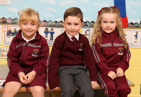  Eimear Lily, Harry, Penelope, who started school at Butlerstown. Photo: Joe Evans